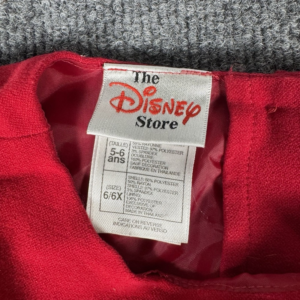 Vintage Disney Store Minnie Mouse Dress Red Girl's Size 6 - Picture 2 of 6